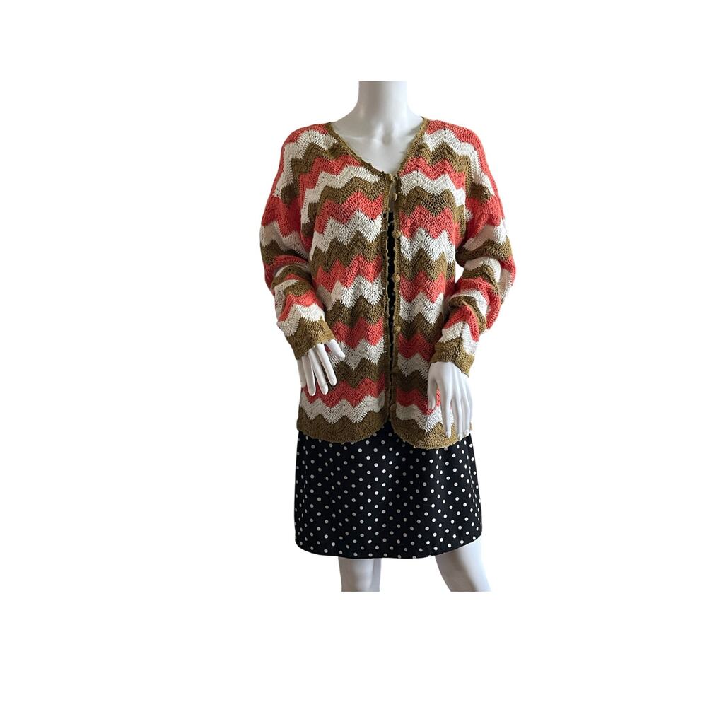 Carducci Knit Cardigan Multicolored Medium